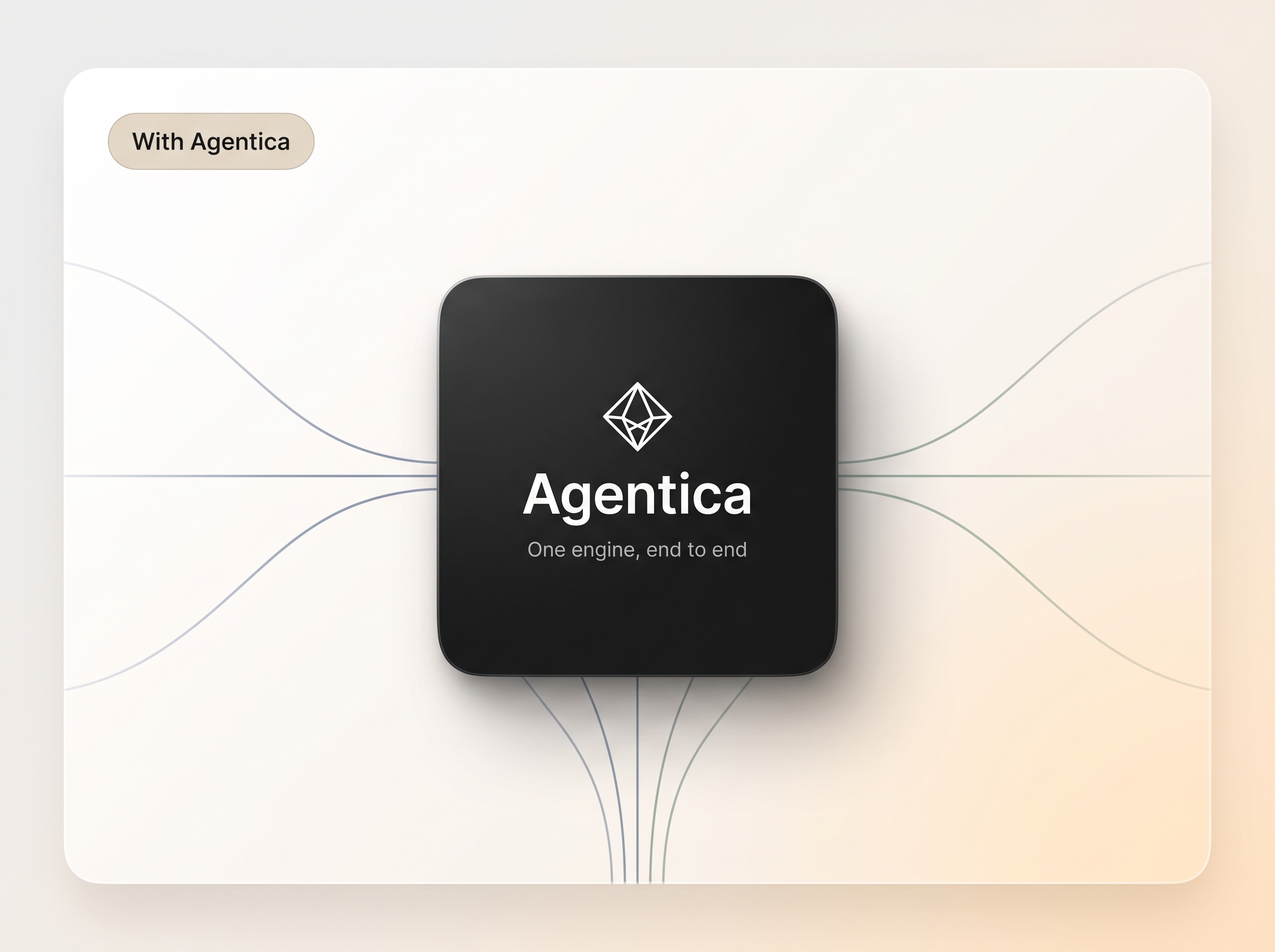 With Agentica - one engine, end to end